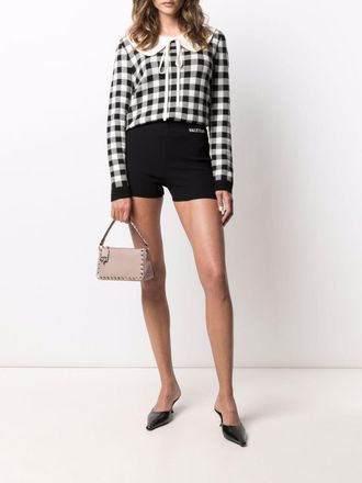 Valentino Garavani Womens Rockstud Small Leather Shoulder Bag