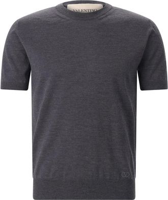 Valentino T-shirts - Heren - T-shirts - Grijs - XL - Wol - Tops