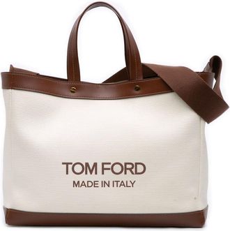 Tom Ford Pre-owned Tom Ford Medium Canvas T Screw Tote Ladies L1497T024AAQ