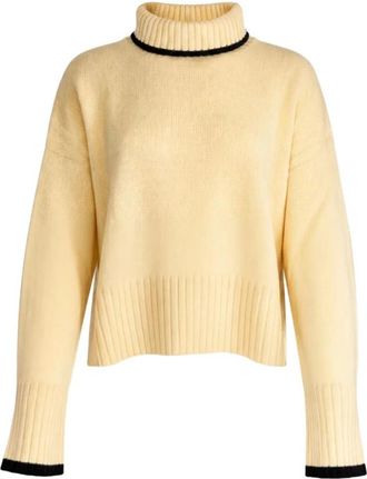 Pinko Falkland Turtleneck Trui - Dames - Coltruien - Beige - M - Wol - Truien & Vesten