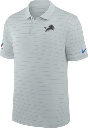 Nike Detroit Lions Rivalries Collection Sideline Victory Striped Nike Mens Dri-FIT NFL Polo in Grey | 03BG0DNI9J-5U0