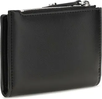 Vivienne Westwood Womens Slim Flap Leather Card Holder Black Calf Bos Taurus Wallet