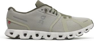 On Mens Cloud 5 Textile Synthetic Chalk Grove Trainers 12 UK