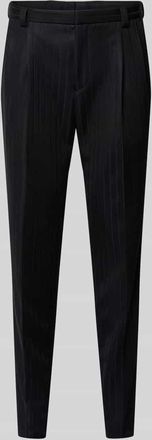 HUGO BOSS Regular Fit Anzughose aus Viskose-Mix Modell HESTEN in Black, Gr&ouml;&szlig;e 50