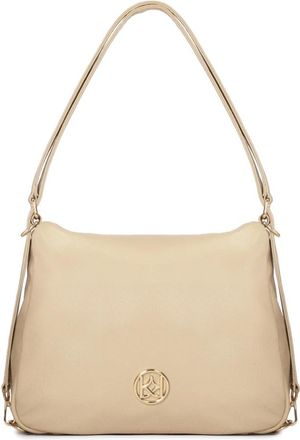 Kazar Urban leren handtas in beige kleur - Dames - Schoudertassen - Beige - ONE Size - Leer - Tassen