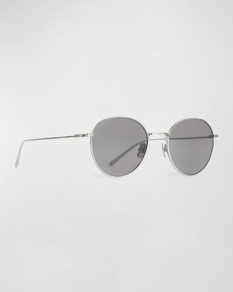 Toteme The Rounds Stainless Steel Round Sunglasses