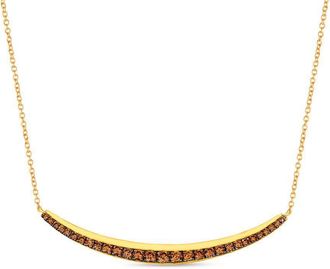 Le Vian Ladies Chocolate And Honey Necklaces set in 14K Honey Gold