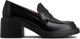 Tod's Black Leather Loafers