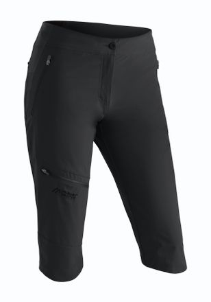 Maier Sports Outdoorhose MAIER SPORTS Inara slim Capri Vario, Damen, Gr. 34, Normalgr&ouml;ssen, schwarz, 90% Polyamid, 10% Elasthan, Hosen Outdoorhose, Damen Wanderhos