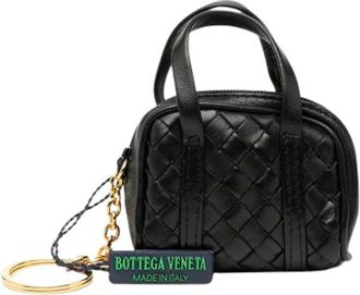 Bottega Veneta Pre-owned Mini Bags, female, Black, Size: ONE SIZE Pre-owned Bag Charm Pouch
