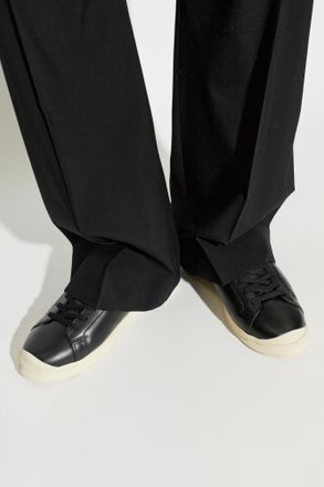 Jil Sander Leather Sports Shoes, Mens, Black