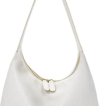 Seward Leather Hobo Bags for Women Small Soft Shoulder Purse Slouchy Tote Handbags with Double Zipper Design