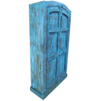 Wanderlust Deco Armario De Madera Artesanal 90-100x37x170-195h Cm
