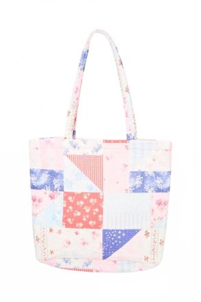 LoveShackFancy Womens Henderson Tote Bag In Blueberry Sundae