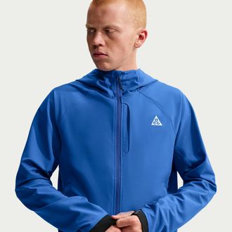 Nike Mens Nike ACG Cloud Trekker Full-Zip Hiking Jacket in Blue | IM4210-480