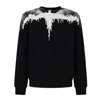 Marcelo Burlon Sudadera Wings Crewneck - Sweatshirts & Hoodies - Hombre - Negro - XS