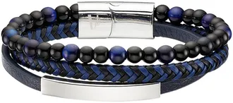 Bruno Banani Lederarmband »Schmuck« mit Tigerauge (synth.)