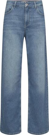 Mos Mosh Straight Jeans - Dames - Regular Fit Jeans - Blauw - W32 - Jeans