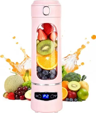 OEM Licuadora Personal Port&aacute;til De Gran Capacidad (600 Ml) - Potente E Inal&aacute;mbrica - Para Batidos Y Licuados - Rosa