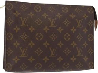 Louis Vuitton Pre-owned Clutches, female, Brown, Size: ONE SIZE Pre-owned Canvas Clutch