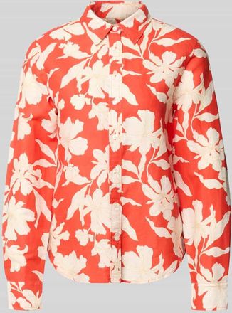 GANT Regular Fit Bluse aus Leinen-Baumwoll-Mix in Hellrot, Gr&ouml;&szlig;e 36