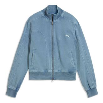 Puma (WMNS) PUMA FUTURE.PUMA.ARCHIVE Washed Twill Short Jacket Cool Blue 636681-34
