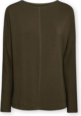 Elena Miro Hoodies - Dames - Longsleeves - Groen - L - Tops