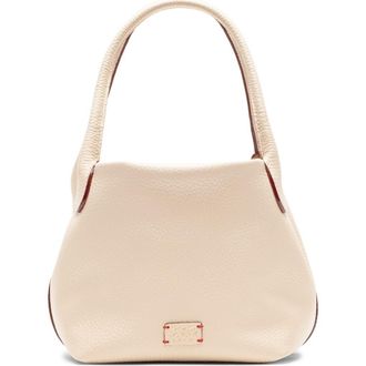 Frances Valentine Mini Sweet Pea Tumbled Leather Handbag in Oyster at Nordstrom