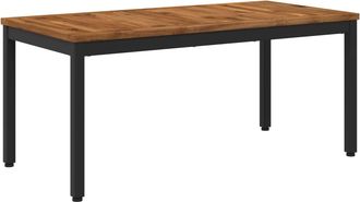 vidaXL Mesa De Centro Natural Y Negro 50 X 100,5 X 45 Cm Vidaxl