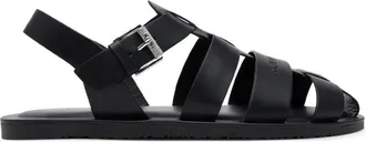Karl Lagerfeld Kastor III Fisherman - Heren - Sandalen - Zwart - 41 EU - Leer - Schoenen