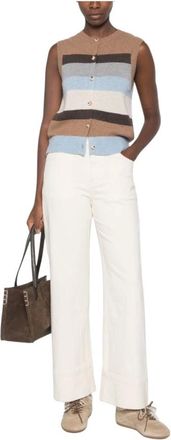 Yerse Yerse, Truien & Vesten, Dames, Veelkleurig, S, Daff V-neck Vest