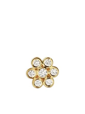 Sophie Bille Brahe 18K yellow gold Lily Fleur diamond earring - Oro