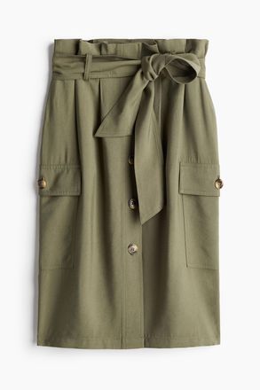 H&M Utility-Jupe - Dunkles Khakigr&uuml;n