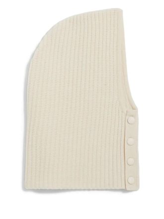 Claudie Pierlot ribbed-knit balaclava - Neutrals