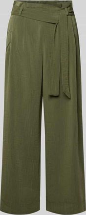 Only Regular Fit Bundfaltenhose aus Viskose-Mix Modell MARSA in Khaki, Gr&ouml;&szlig;e XL