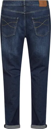 Brunello Cucinelli Mens Jeans Dark Blue Cotton Trousers
