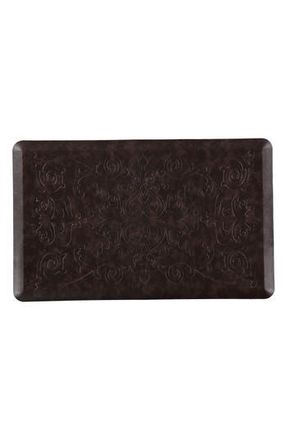J&V Textiles Anti-Fatigue Embossed Floor Mat in Coffee at Nordstrom Rack