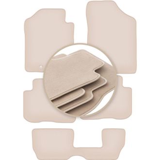 OEM Alfombrillas Beige Premium Para Kia Carens Iii 7 Plazas 2006-2010