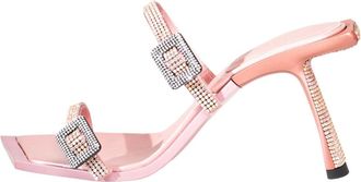 Benedetta Bruzziches Schoenen, Dames, Roze, 38 EU, Leer, Ewa Mules - Goldfinger