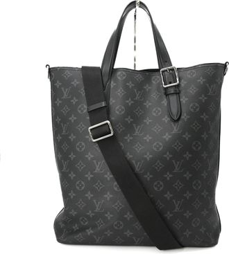 Louis Vuitton Black Monogram Eclipse Monogram Eclipse Tote Bag (Pre-Owned)