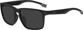 HUGO BOSS Womens BOSS-1542-F-S-O6W5925 1542 55 F S O6W5925 Sunglasses - Black - One Size