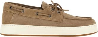 Hogan H668 Barca Sailor Schoenen - Heren - Bootschoenen - Beige - 44 EU - Leer - Schoenen