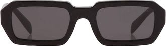 Prada Dark Grey Rectangular Ladies Sunglasses PR A12S 16K08Z 52
