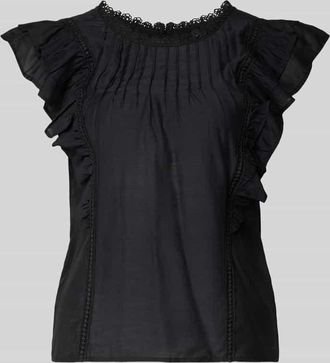 Vero Moda Regular Fit T-Shirt aus Viskose-Mix Modell BLISS in Black, Gr&ouml;&szlig;e XS