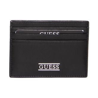 Guess Boston Card Holder - Heren - Accessoires - Zwart - Maat: ONE Size Leer