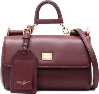 Dolce & Gabbana My Sicily Handtas - Dames - Handtassen - Rood - ONE Size - Katoen - Tassen
