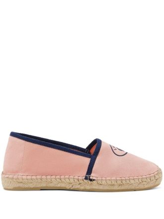 Lacoste Espadrilles met logoprint - Roze