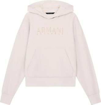 A|X Armani Exchange Repertoire Hoodie - Dames - Hoodies - Wit - XS - Katoen - Hoodies & sweatvesten