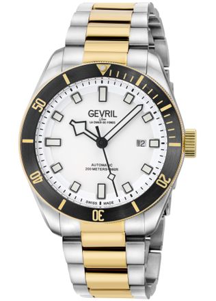 Gevril Group Mens Yorkville 48615B Swiss Automatic Sellita SW200 Watch - Silver Stainless Steel - One Size