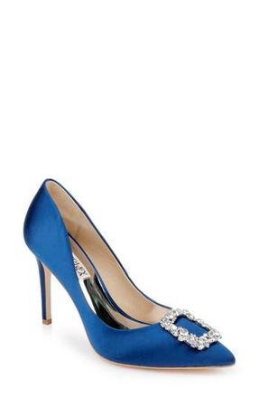 Badgley Mischka Collection Cher Crystal Embellished Pump in Blue at Nordstrom Rack, Size 8.5